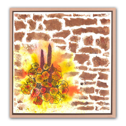 Stone Wall 7" x 7" Stencil