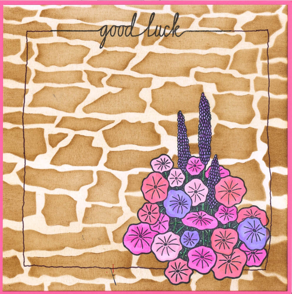 Stone Wall 7" x 7" Stencil