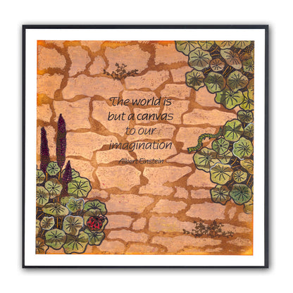 Stone Wall 7" x 7" Stencil