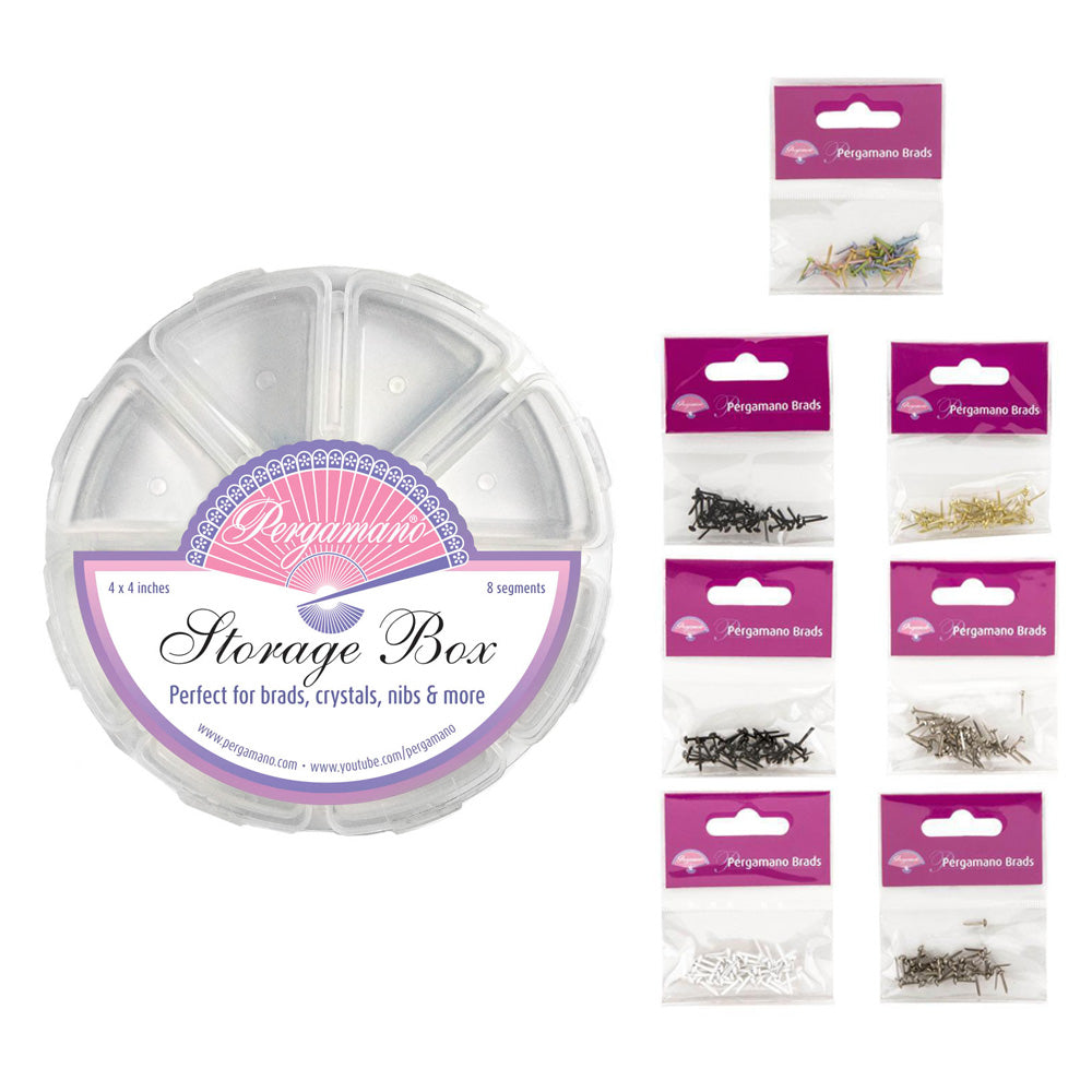 Pergamano Brads & Storage Bundle