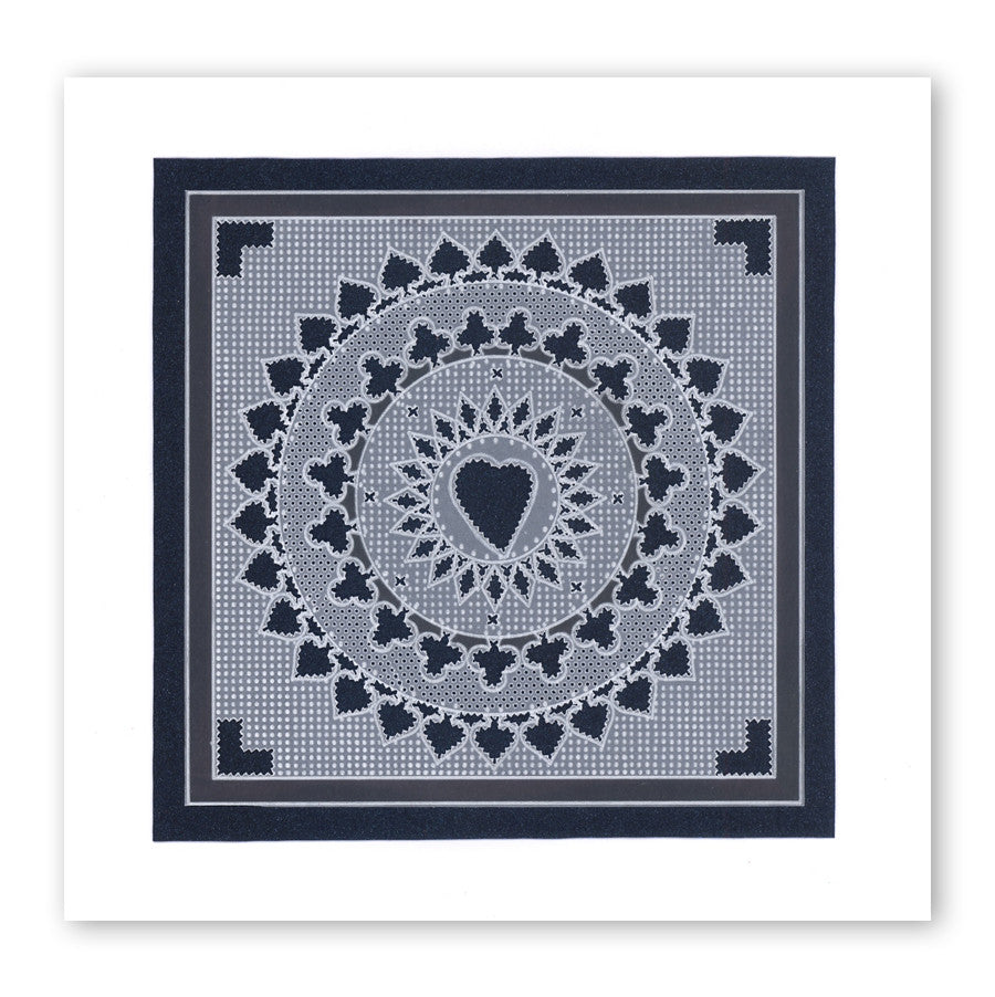 Suits of Cards A6 Square Groovi Baby Plate Set