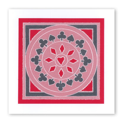 Suits of Cards A6 Square Groovi Baby Plate Set