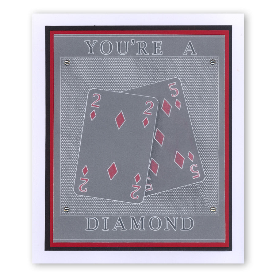 Suits of Cards A6 Square Groovi Baby Plate Set