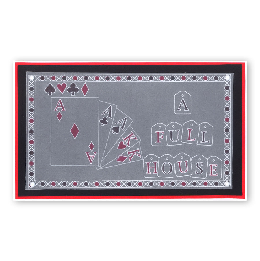 Suits of Cards A6 Square Groovi Baby Plate Set