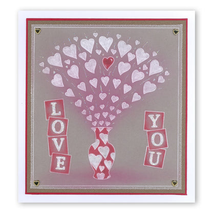 Suits of Cards A6 Square Groovi Baby Plate Set