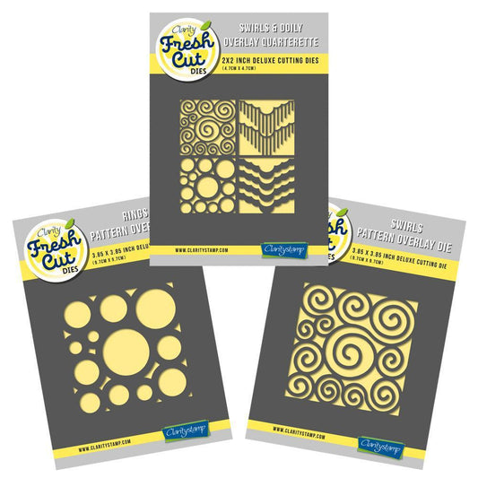 Swirls & Doily Overlay Trio - Aperture Clarity Fresh Cut Die