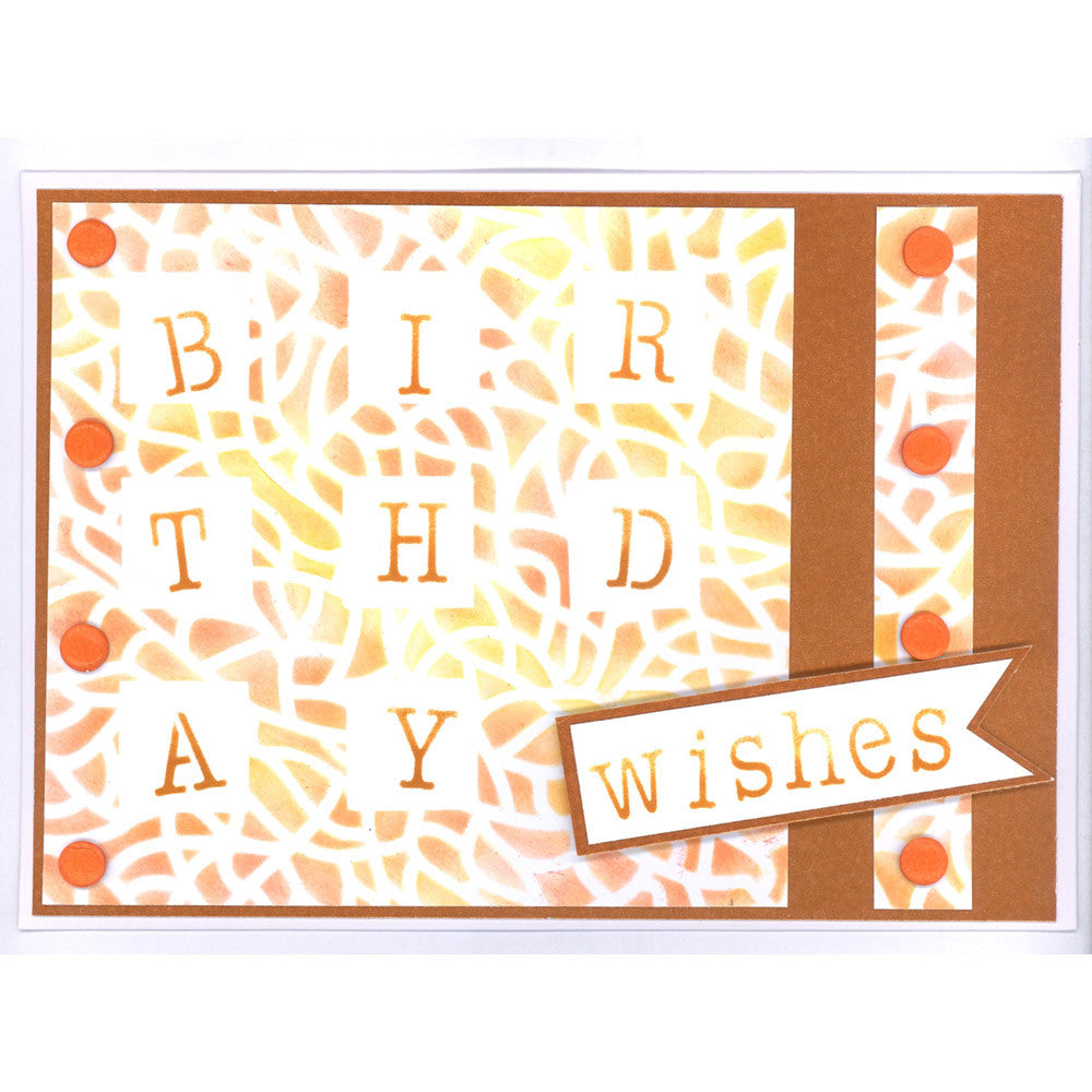 Tangle 7" x 7" Stencil