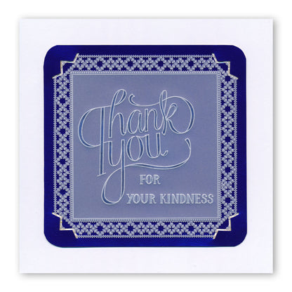 Thank You A5 Square Groovi Plate