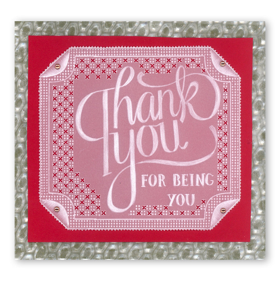 Thank You A5 Square Groovi Plate