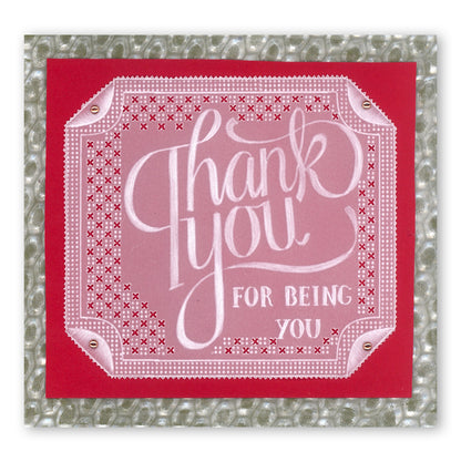 Thank You A5 Square Groovi Plate