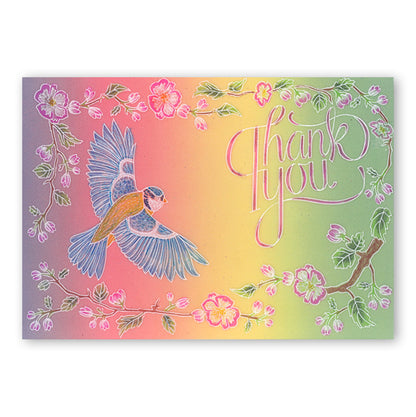 Ribbon Sentiments A5 Square Groovi Plate Set