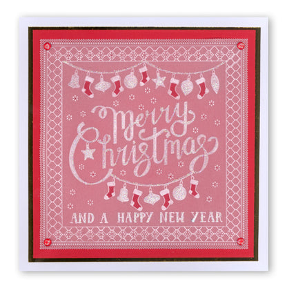 Merry Christmas A5 Square Groovi Plate