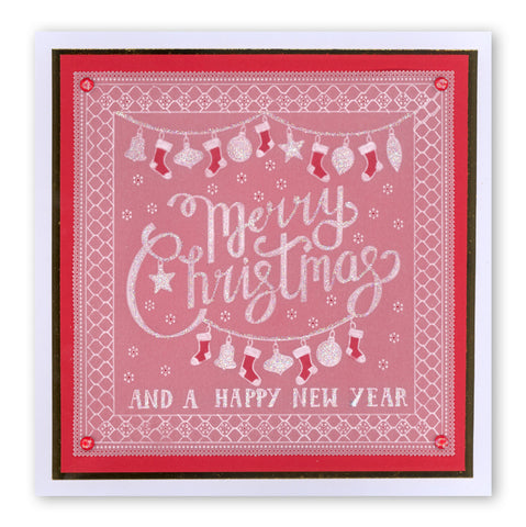 Merry Christmas A5 Square Groovi Plate