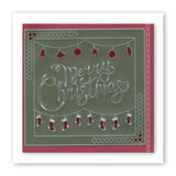 Merry Christmas A5 Square Groovi Plate