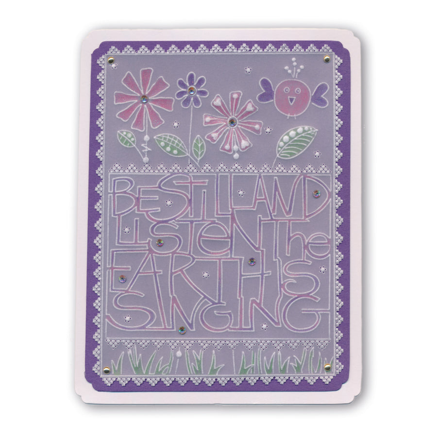 Be Still & Listen A6 Groovi Plate