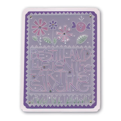 Be Still & Listen A6 Groovi Plate