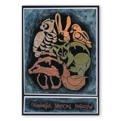 Country Animals Montage A5 Stencil