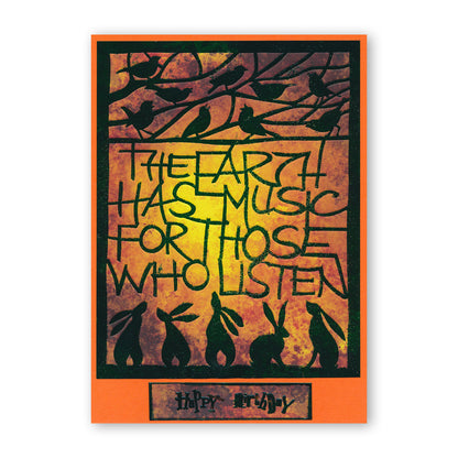 The Earth Has Music A5 Stencil