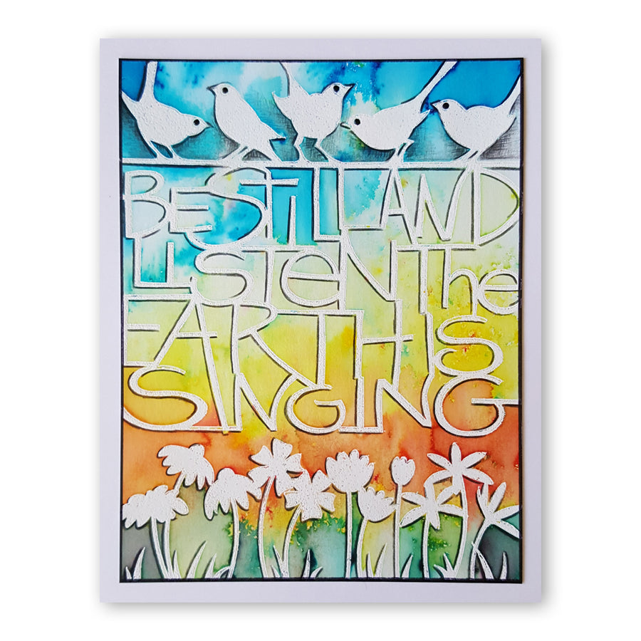 Be Still & Listen A5 Stencil