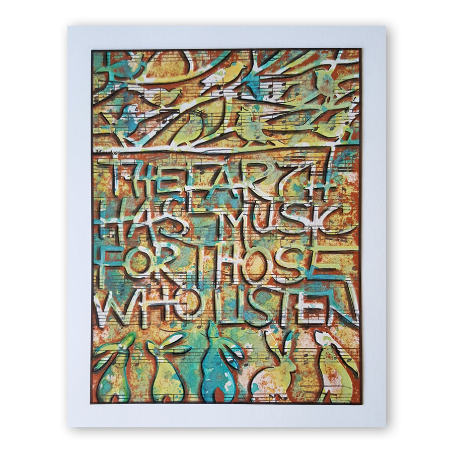 The Earth Has Music A5 Stencil