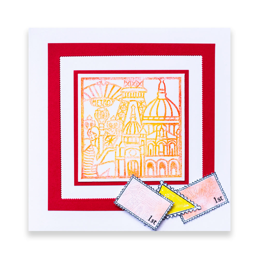CLEARANCE City of Paris - Three Way Overlay A4 Slim Stamp Set