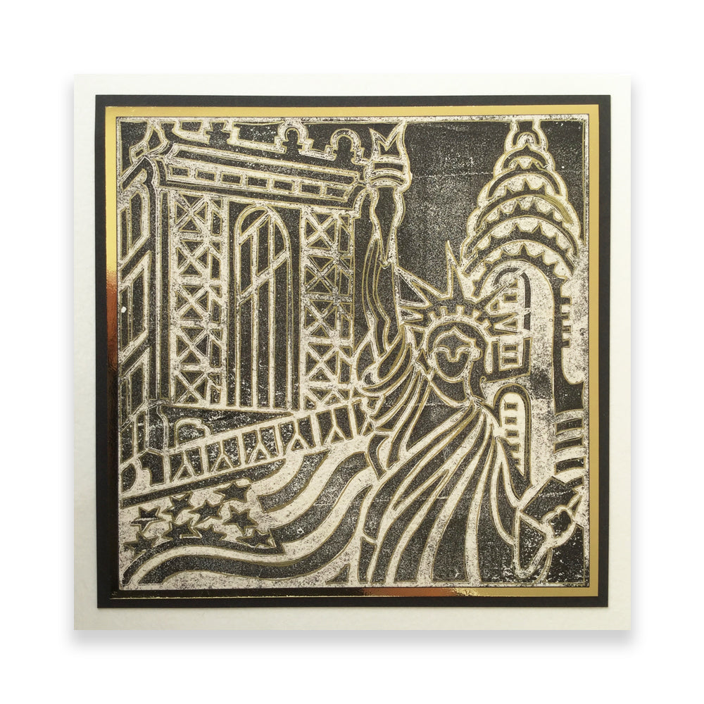 CLEARANCE New York City - Three Way Overlay A4 Slim Stamp Set