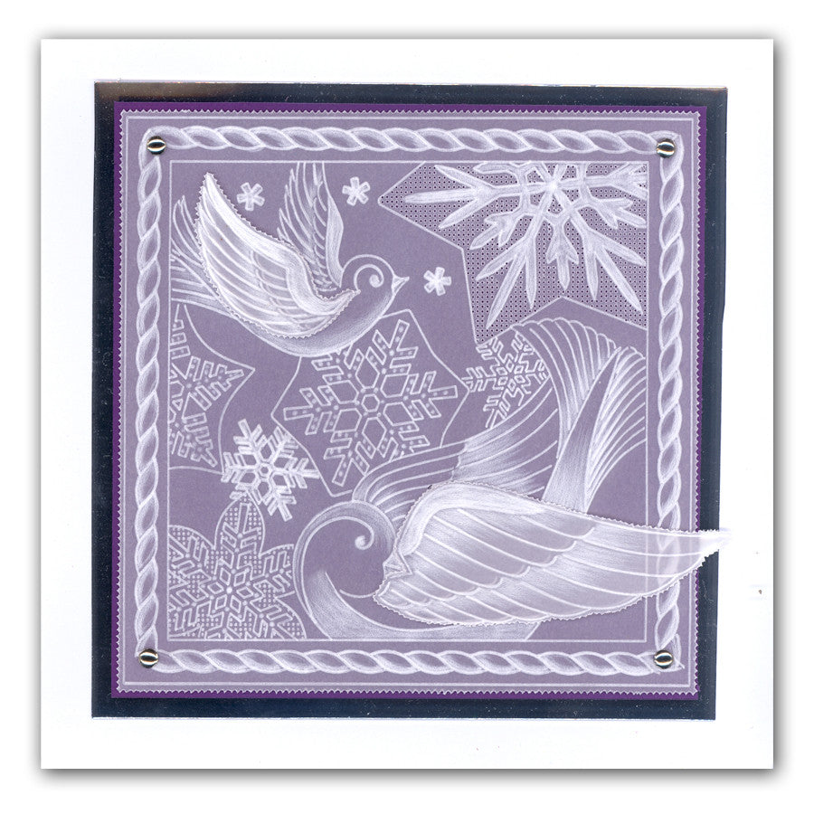 CLEARANCE Doves A5 Square Groovi Plate