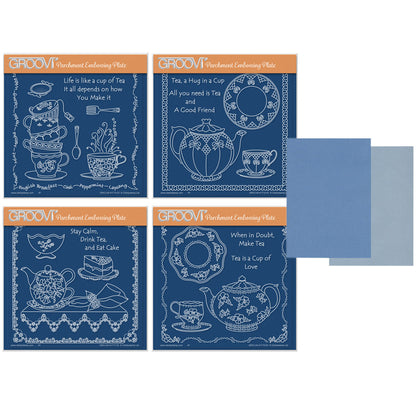 Linda's Time for Tea A5 Square Groovi Quartet + Parchment