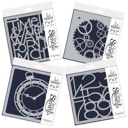 Time 7" x 7" Stencil Collection