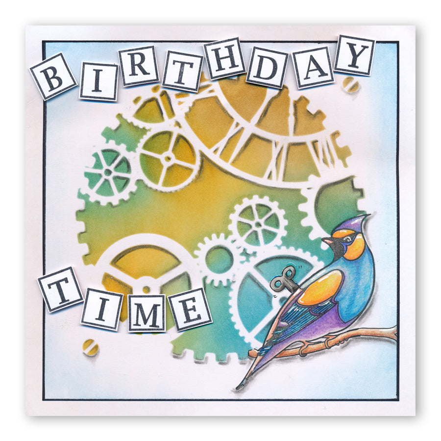 Time 7" x 7" Stencil Collection