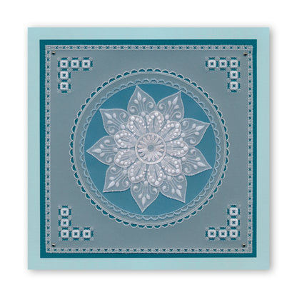 Tina's Henna Corners 1 A4 Square Groovi Plate