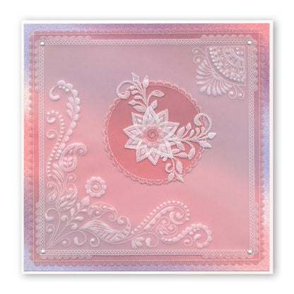 Tina's Henna Corners 2 A4 Square Groovi Plate