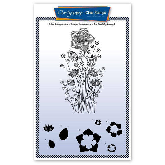 Tina's Daffodil Spray A5 Stamp Set