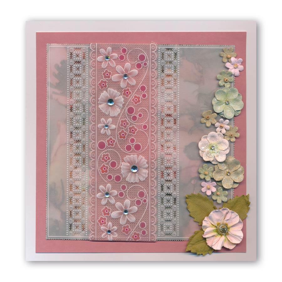 Tina's Floral Panel A6 Square Groovi Baby Plate