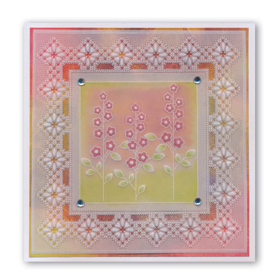 Tina's Meadow Flowers A6 Square Groovi Baby Plate