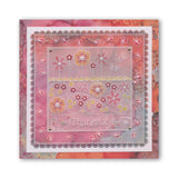 Tina's Floral Panel A6 Square Groovi Baby Plate