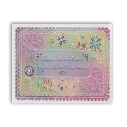 Tina's Garden Flourish A6 Square Groovi Baby Plate