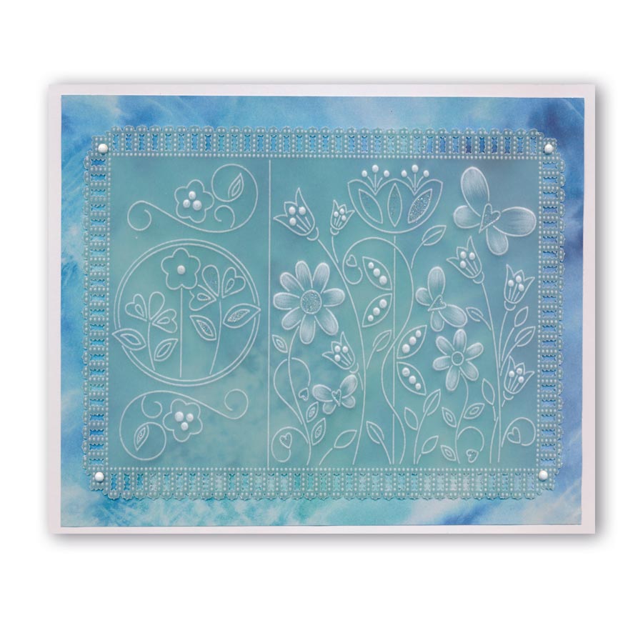 Tina's Garden Symphony A6 Square Groovi Baby Plate