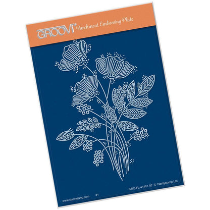 Tina's Floral Spray A6 Groovi Plate