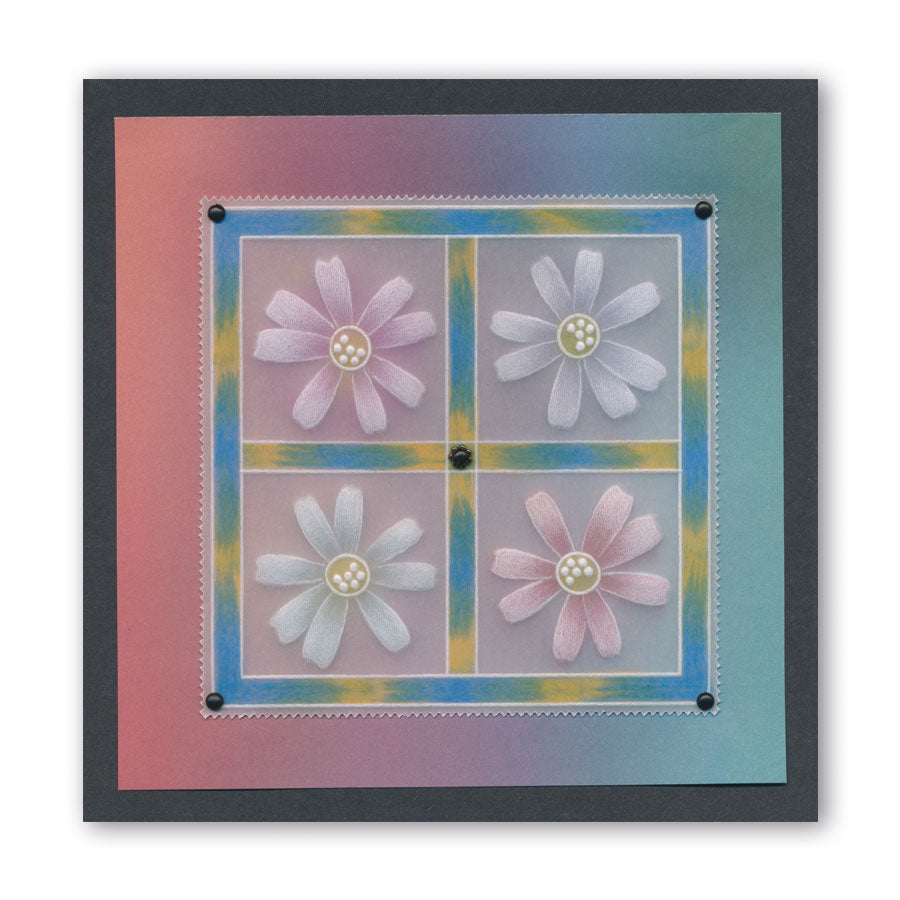 Baby Tina's Flower Fun A6 Square Groovi Plate