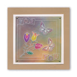 Baby Tina's Flower Fun A6 Square Groovi Plate