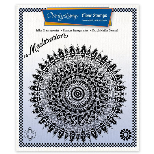 CLEARANCE Tina's Meditation Mandala A5 Square Stamp Set