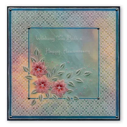 Tina's 3D Flowers Groovi Plate & ii Book Bundle