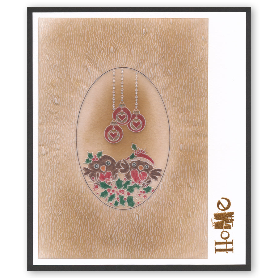 Tina's Christmas Corners 3 A4 Square Groovi Plate