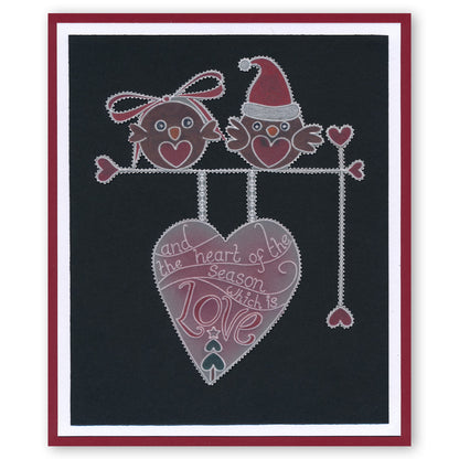 Tina's Christmas Corners 3 A4 Square Groovi Plate