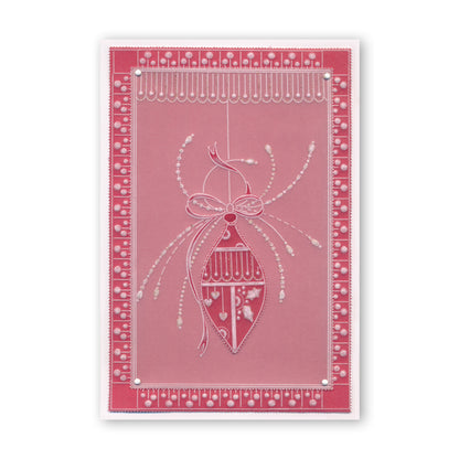 Tina's Christmas Baubles A4 Square Groovi Plate