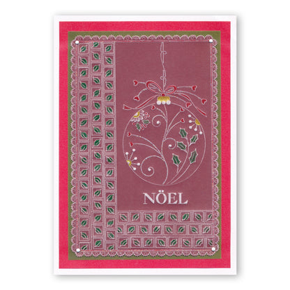 Tina's Christmas Baubles A4 Square Groovi Plate