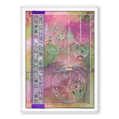 Tina's Christmas Baubles A4 Square Groovi Plate