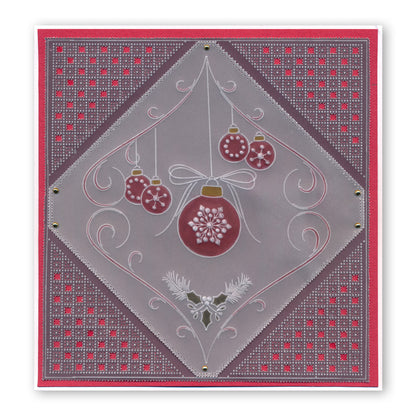 Tina's Christmas Corners 3 A4 Square Groovi Plate