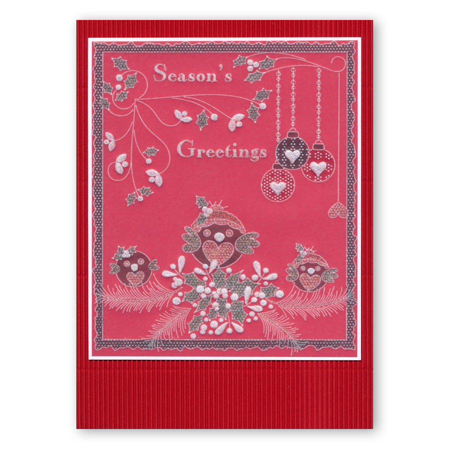 Tina's Christmas Corners 3 A4 Square Groovi Plate